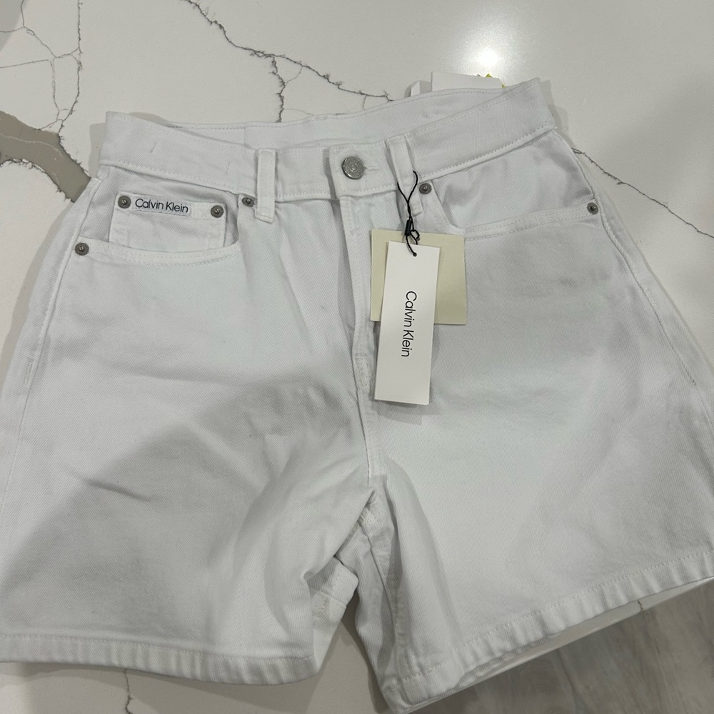 Calvin Klein Jeans Women's White Jean Shorts